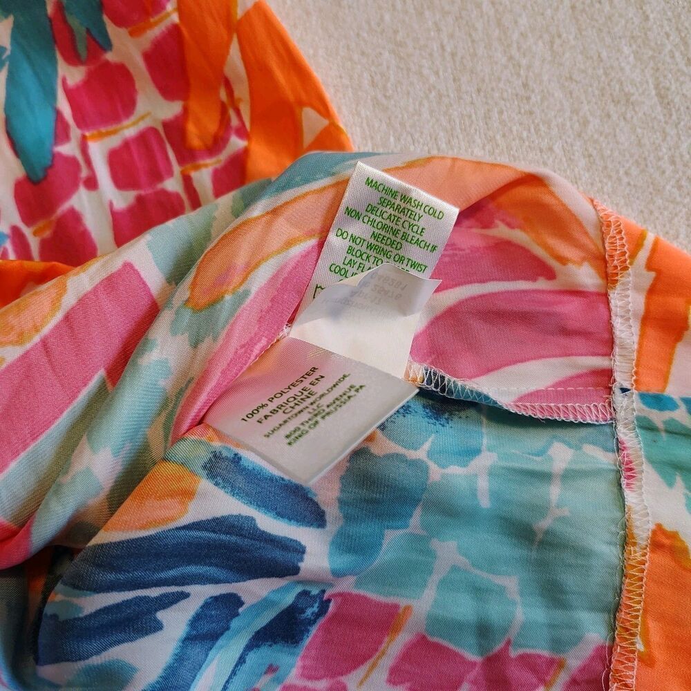 Lilly Pulitzer Womens Resort Coastal Beachy Bright Romper Size S Abstract Print - Picture 11 of 11